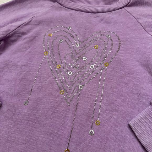 Madden Girl Purple Sweatshirt sz S (5) Pullover Crewneck Sweatshirt - Picture 2 of 4